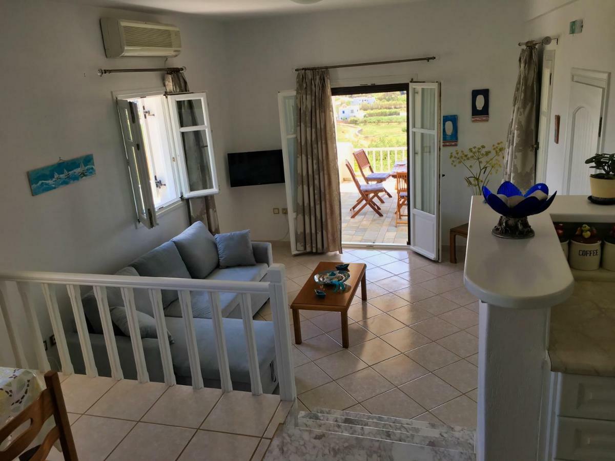 Anthoula'S Sea View Apartment Piso Livadi Bagian luar foto