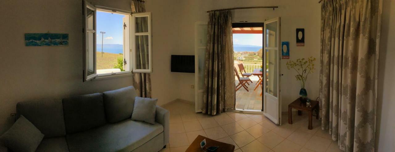 Anthoula'S Sea View Apartment Piso Livadi Bagian luar foto