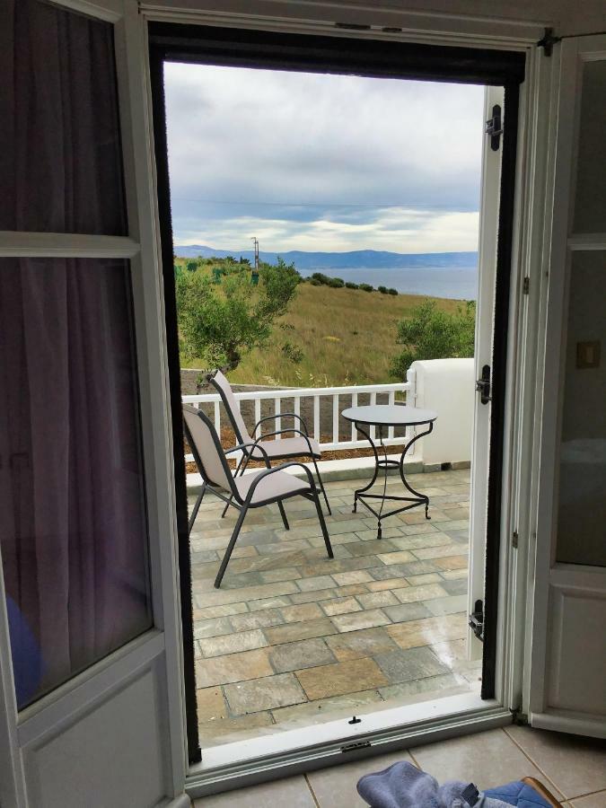 Anthoula'S Sea View Apartment Piso Livadi Bagian luar foto
