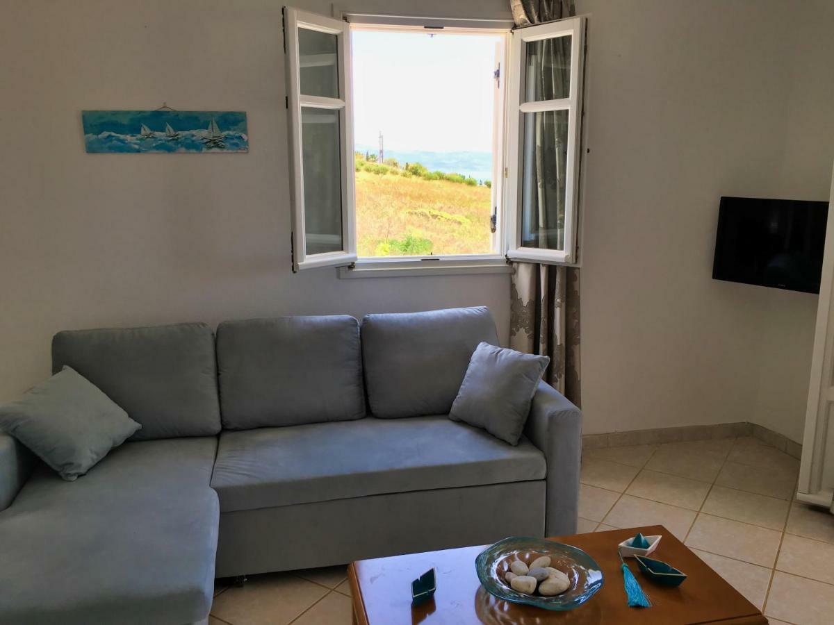 Anthoula'S Sea View Apartment Piso Livadi Bagian luar foto